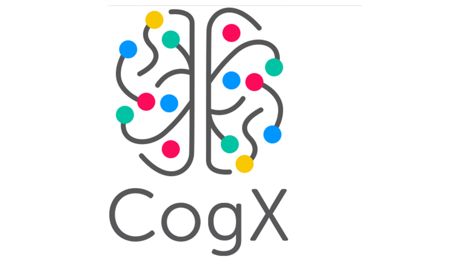 The logo of CognitionX