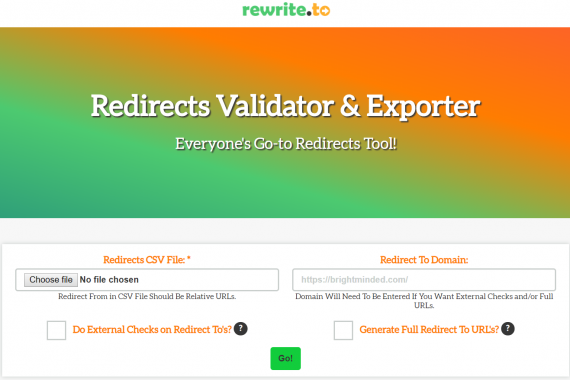 Redirects Validator & Exporter