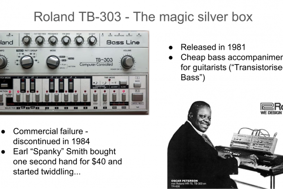 The Roland TB 303 slide