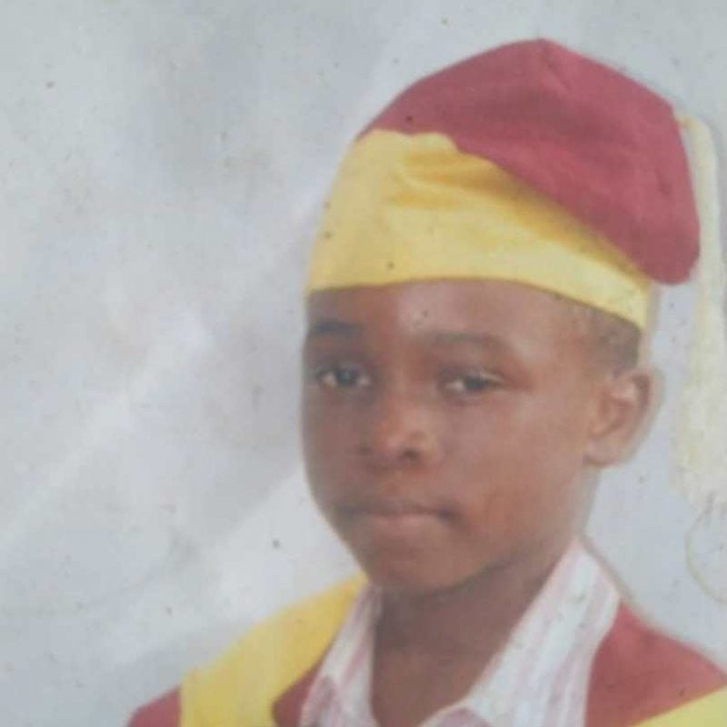 A young Samuel Olaegbe