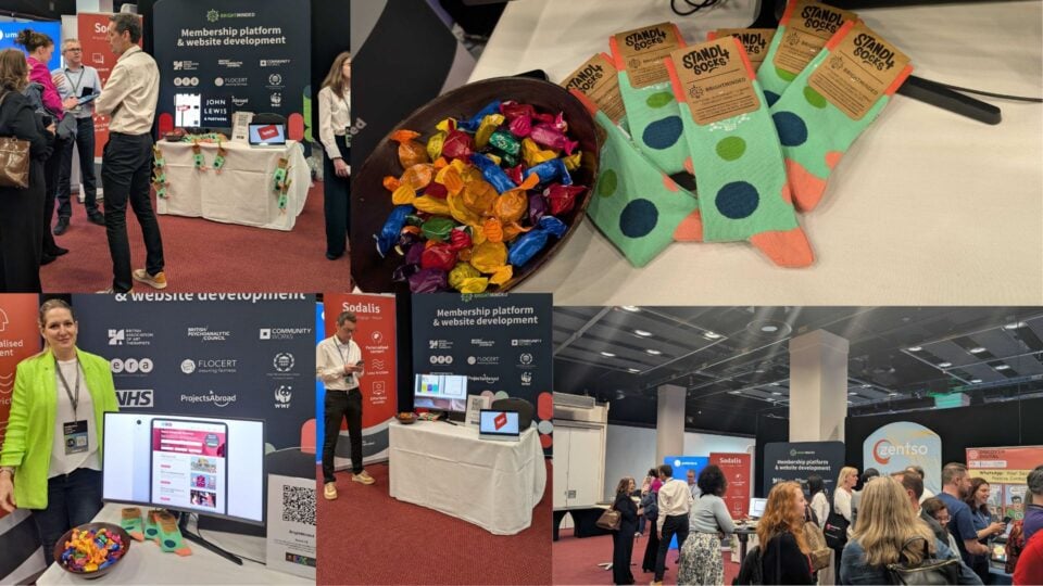 A collage of photos from the memberwise expo
