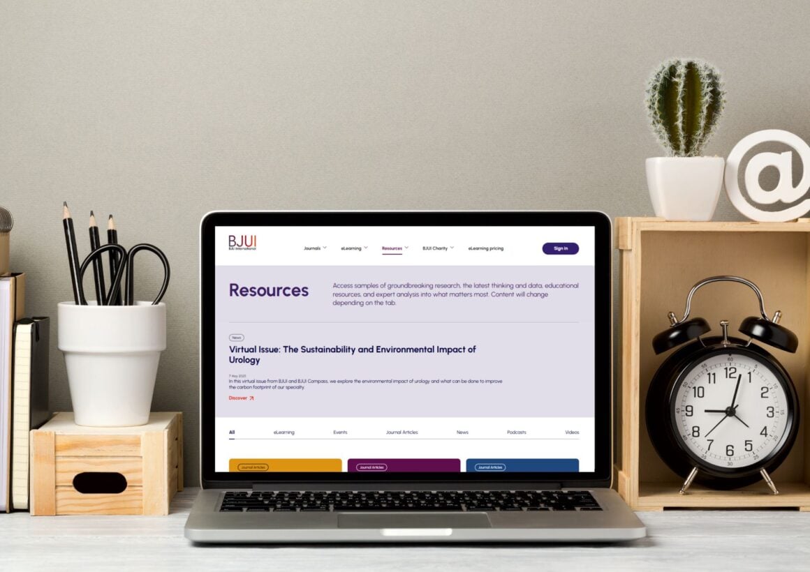 A laptop on a desk displaying BJUI resource page